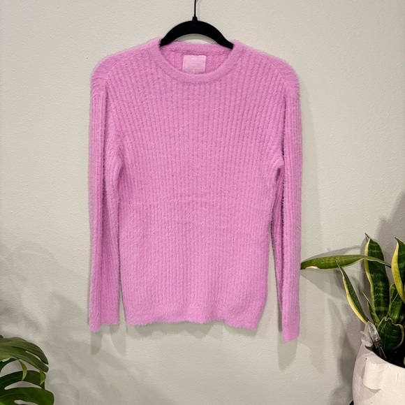 love for humanity Sweaters - Lovers + Friends Soft Pink Crew Neck Sweater